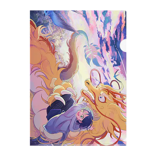 夜明けの空中散歩 Clear File Folder