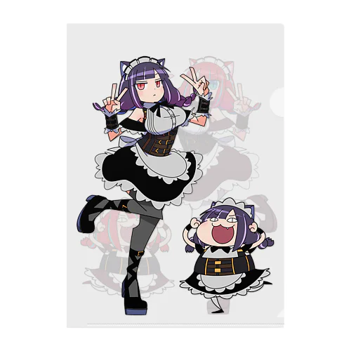 ネコチャンオルタ Clear File Folder
