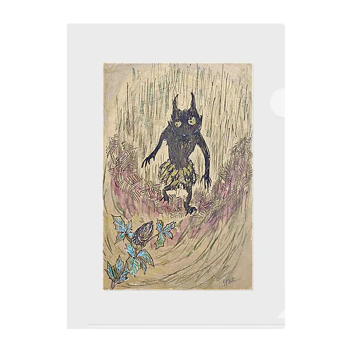 節分の鬼・ヒイラギコワイ Clear File Folder