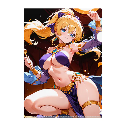 紫の踊り子タレイア 二次元タレイアシリーズNo.2 4-2-250204 Clear File Folder