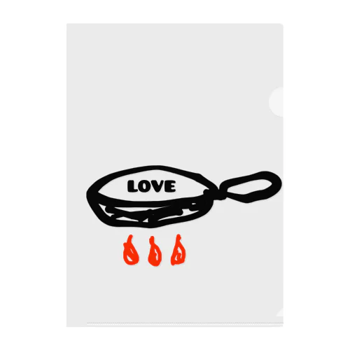 料理LOVE Clear File Folder