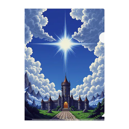 青空と城壁 1-2-250301 Clear File Folder