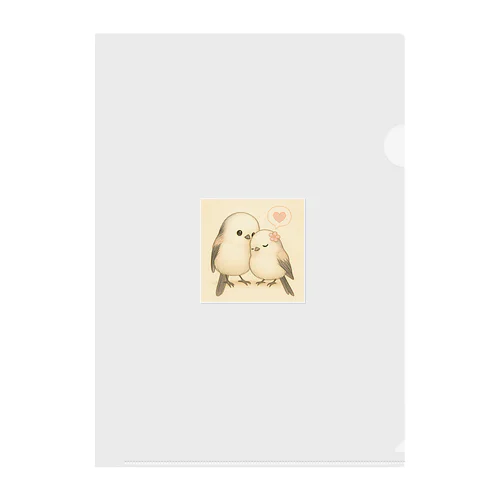 シマエナガ💖 Clear File Folder
