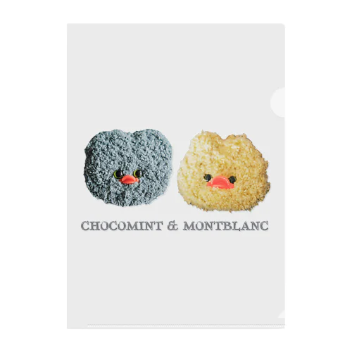 CHOCOMINT&MONTBLANC Clear File Folder