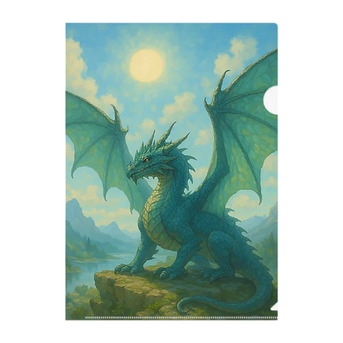 翠陽のドラゴン Clear File Folder