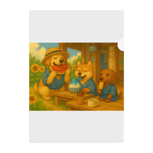 夏の楽しいひとコマ Clear File Folder