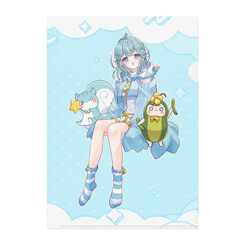 202507新しぇりー描きおろし Clear File Folder