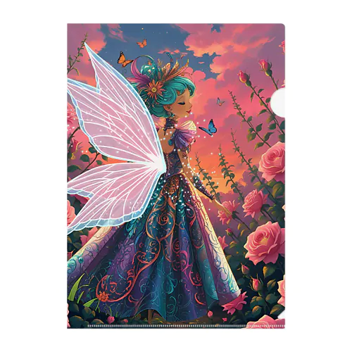 花の妖精 Clear File Folder