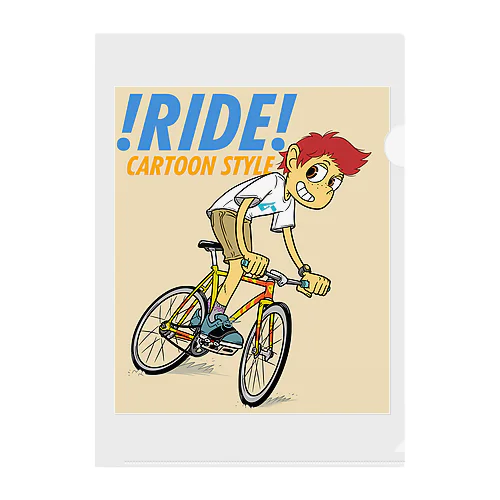 !RIDE! (CARTOON STYLE) Clear File Folder