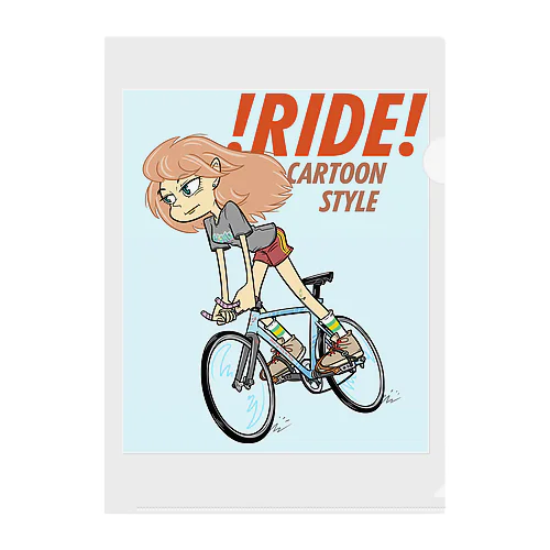 !RIDE! (CARTOON STYLE) Clear File Folder