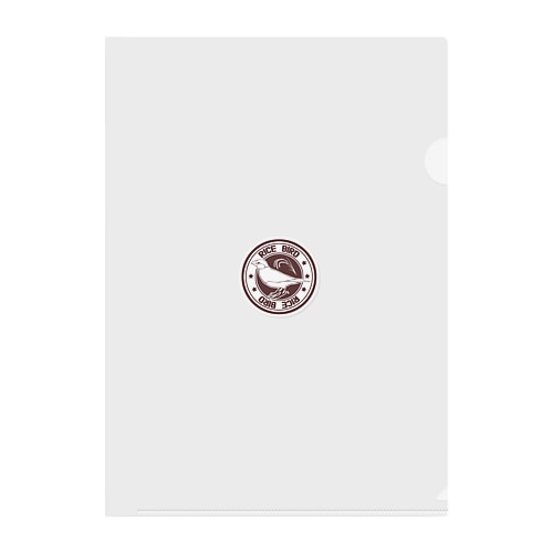 文鳥と稲穂 Clear File Folder
