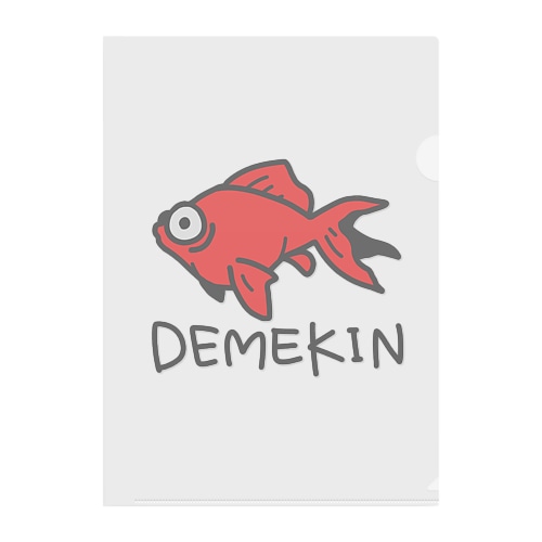 DEMEKIN(赤) Clear File Folder