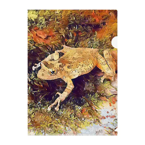 Fantastic Frog -Autumn Version- Clear File Folder