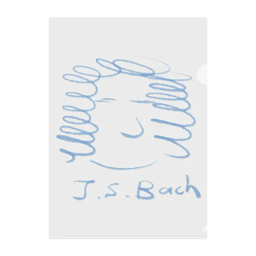 バッハ　J.S.Bach Clear File Folder