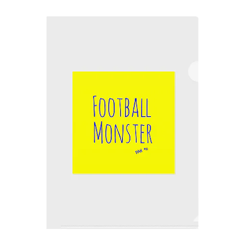 FOOTBALL     MONSTER Clear File Folder