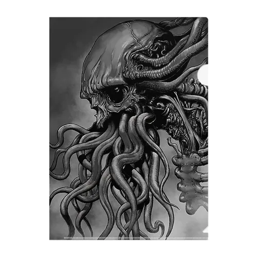 Skull-Cthulhu Clear File Folder