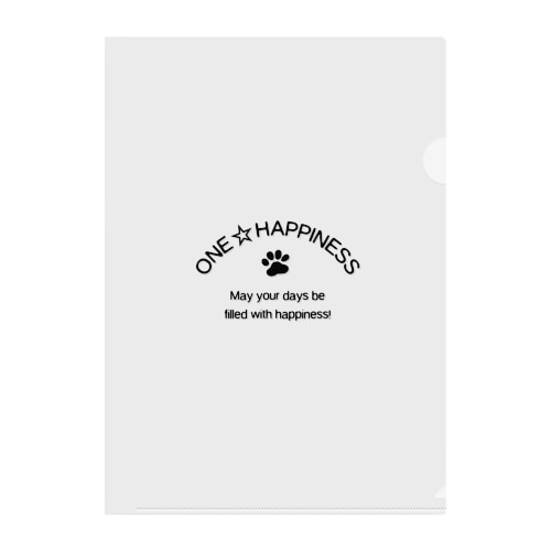 ONE☆HAPPINESS Clear File Folder