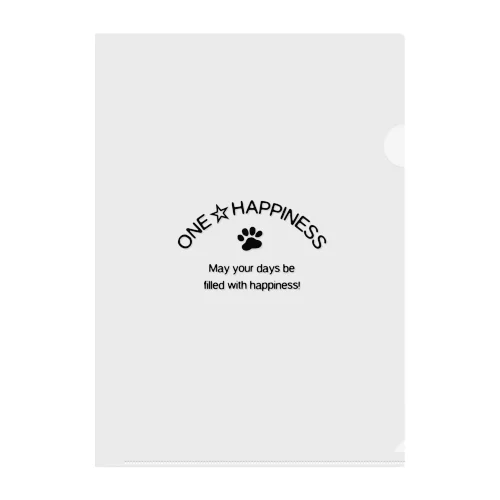 ONE☆HAPPINESS Clear File Folder