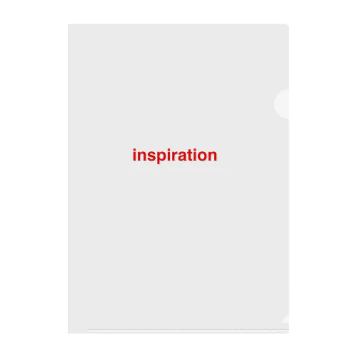 inspiration Clear File Folder