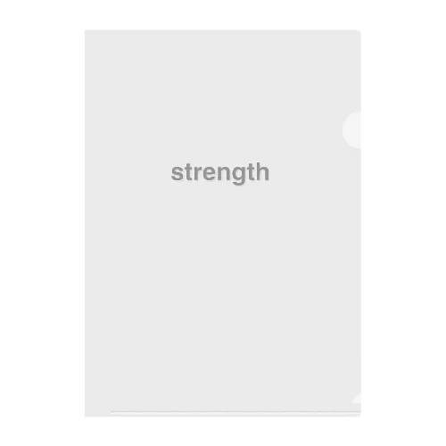 strength Clear File Folder