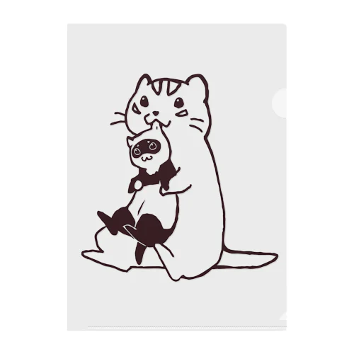 みみちゅぱフェレット Clear File Folder