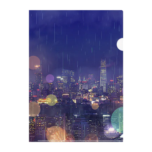 candy rain Clear File Folder