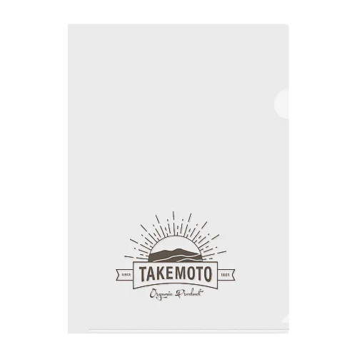 TAKEMOTONOJOロゴ クリアファイル