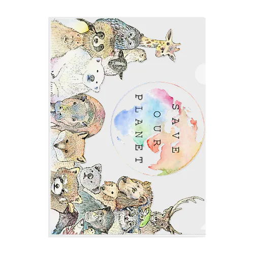 Save our PLANET Clear File Folder
