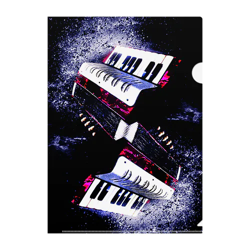 Toy accordion  Clear File Folder