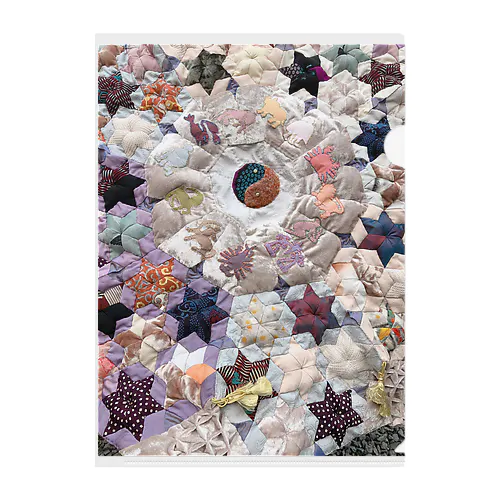 patchwork quilt Clear File Folder