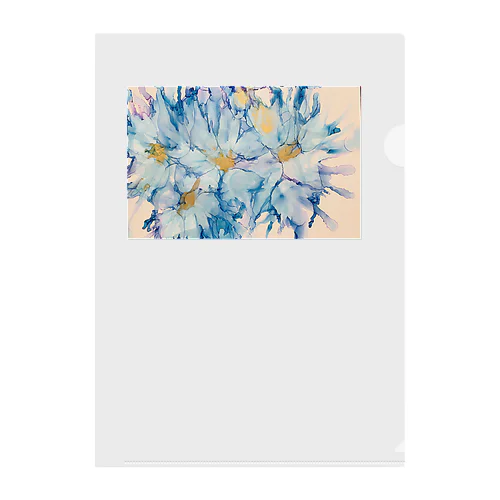 sea＆flower  Clear File Folder