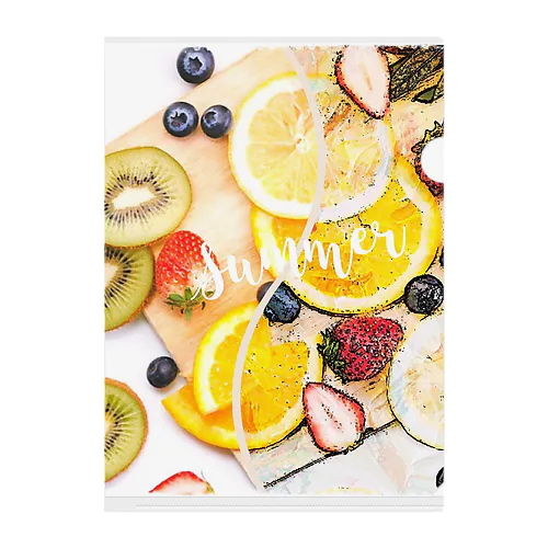 甘酸っぱいフルーツ Clear File Folder