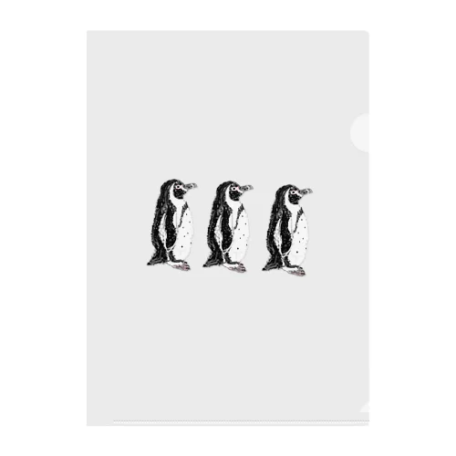 フンボルトペンギン Clear File Folder