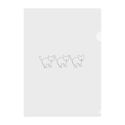 ちびねこ Clear File Folder