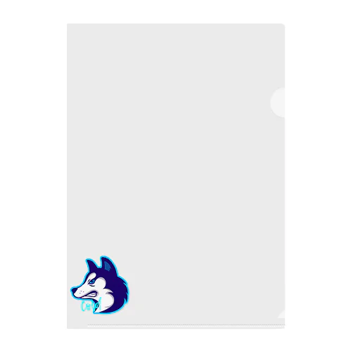 ロゴ（サインあり） Clear File Folder