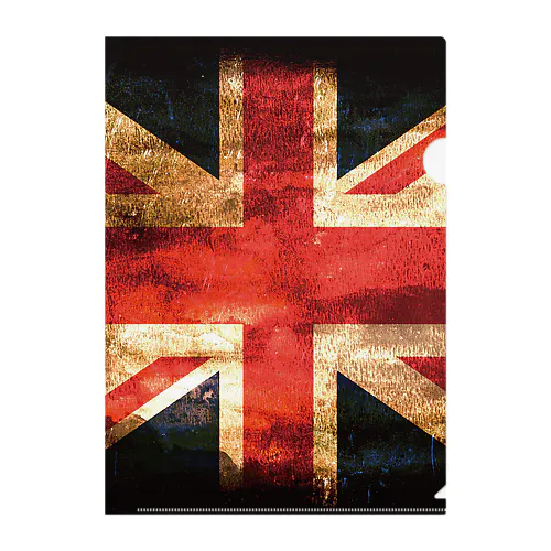 GRUNGE-flag_UK クリアファイル