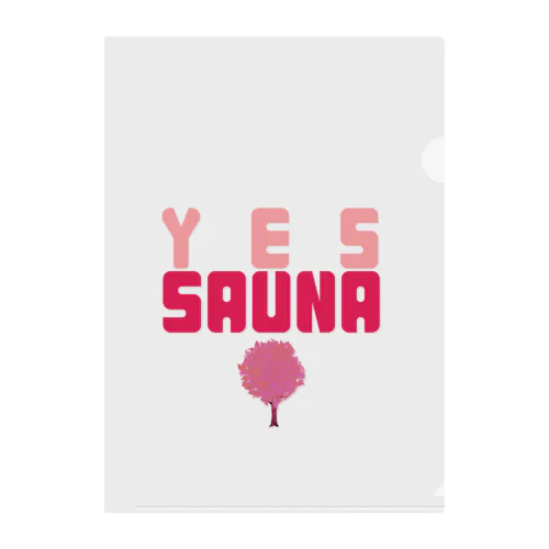 YES SAUNA クリアファイル