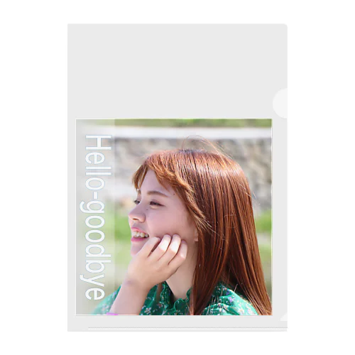 石川愛彩 Hello-goodbye Clear File Folder