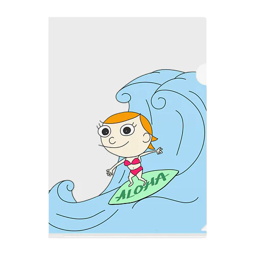 aloha Charlie Clear File Folder