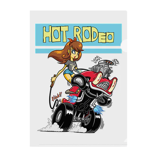 “HOT RODeo” Clear File Folder