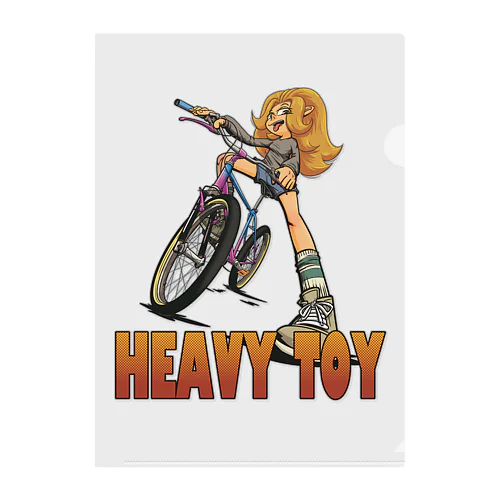 "HEAVY TOY” Clear File Folder