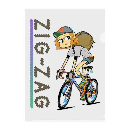 “ZIG-ZAG” 1 Clear File Folder