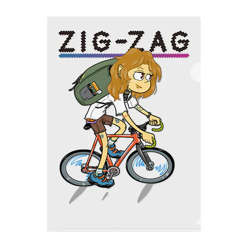 “ZIG-ZAG” 2 Clear File Folder