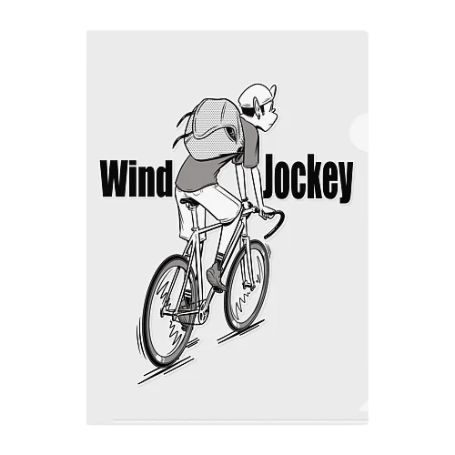 "Wind Jockey" Clear File Folder