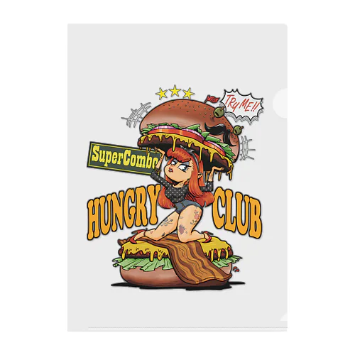 "HUNGRY CLUB" クリアファイル