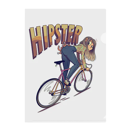 "HIPSTER" クリアファイル