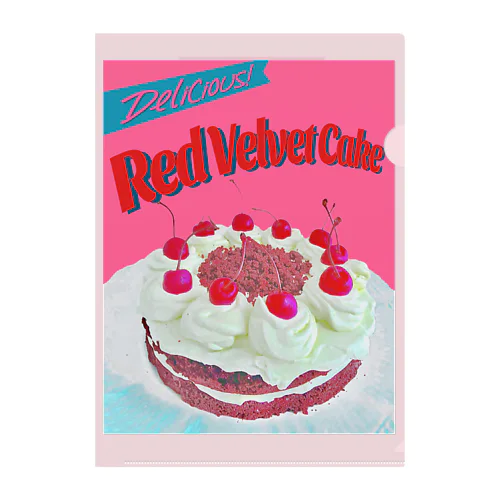 Red Velvet Cake  クリアファイル