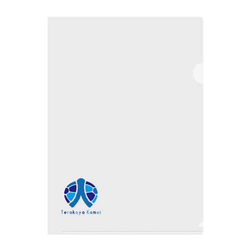 BLUE Clear File Folder