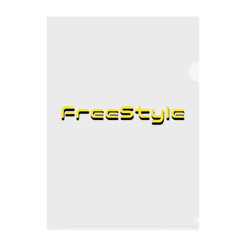 Free Style ロゴ Clear File Folder