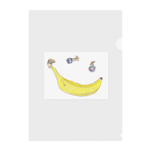 バナナスマイリー　Banana Smiley クリアファイル